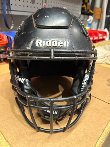 USED RIDDELL FLEX ADULT HELMET - MEDIUM - FLAT BLACK