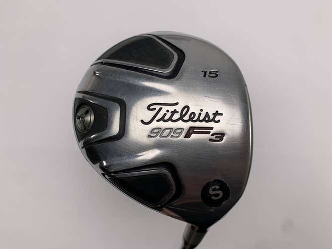 Titleist 909 F3 3 Fairway Wood 15* Aldila VooDoo Stiff Graphite Mens RH