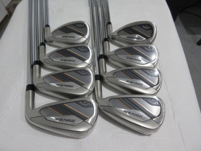 Callaway Mavrik Iron Set - 5-PW, AW, SW - XP 95 S300 Stiff Flex Steel - NEW