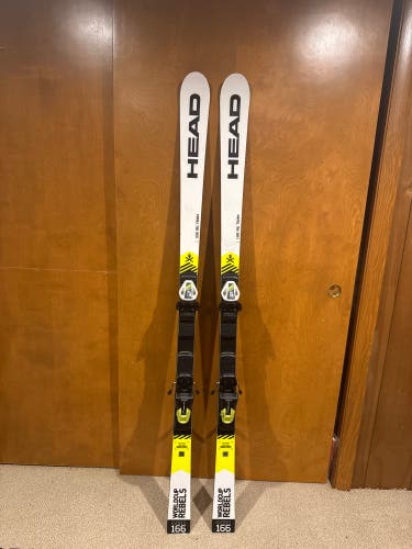 HEAD WC Rebels Team Race 166 cm Racing Skis With Bindings (Used)