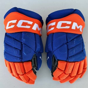 CCM JetSpeed FT1 Hockey Gloves Oilers Pro Stock 14” (Used) 1930