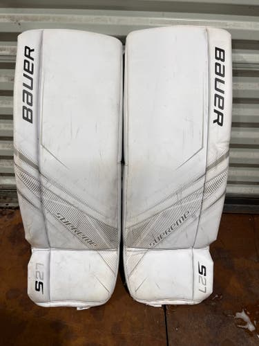 Small Bauer S27 Goalie Leg Pads (Used)
