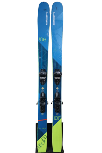 Used 2018 Elan Ripstick 106 Skis - 181cm - Green/Black - Elan Attack 11 Bindings