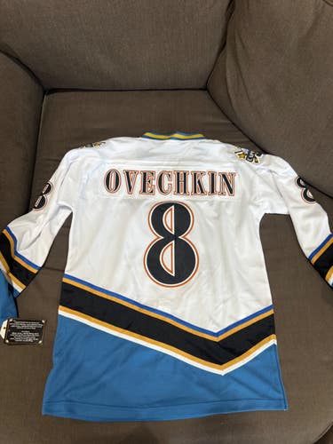 Alexander Ovechkin White Capitals Jersey Mens Size Medium