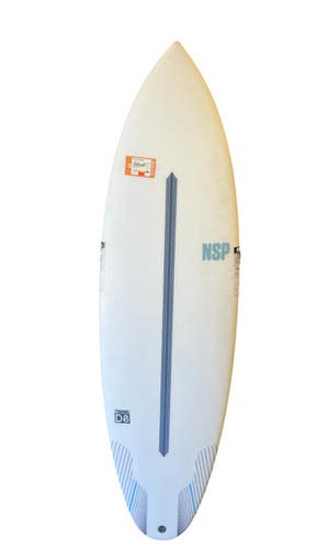 Used NSP D8 Surfboard White 5Ft 10In 10299-C000305611