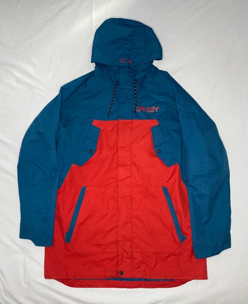 Oakley Regiment Shell Jacket Men’s Large Blue Red Ski Snowboard Winter