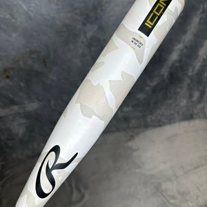 2025 Rawlings Icon Composite Bat USSSA Certified (-5) Composite 26 oz 31" (Used)