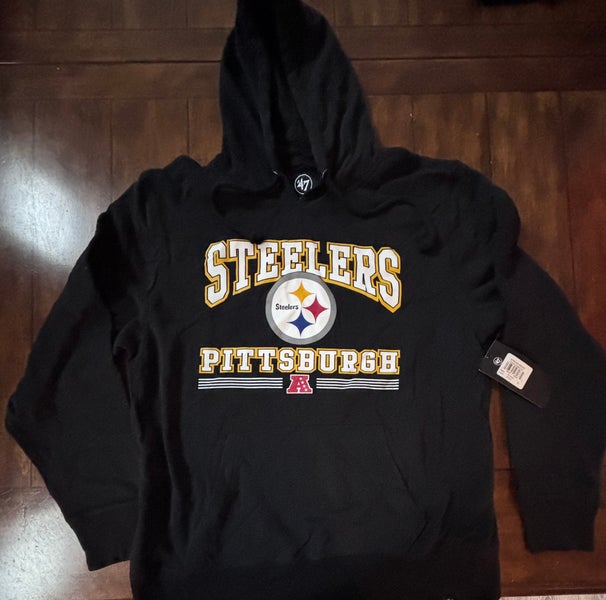 Pittsburgh Steelers 47 Brand Hoodie Adult Size XL NWT