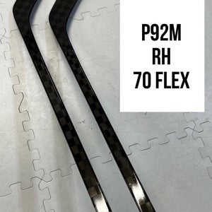 Senior(2x)Right P92M 70 Flex ProBlackStock™ Unbranded Blackouts Pro Stock Hockey Sticks