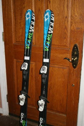 All Mountain 140 cm VOLKL Youth Skis With Marker Adustable Bindings