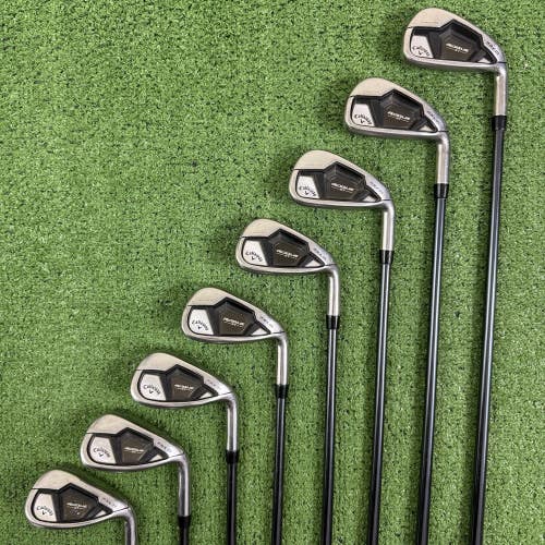 Callaway Rogue St Max OS Iron Set 5-PW AW GW Regular Flex Recoil Dart F3