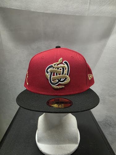 NWS Washington Nationals 2025 Chinese New Years New Era 59fifty 7 1/2 MLB