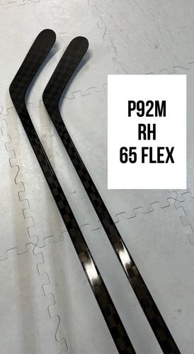 Senior(2x)Right P92M 65 Flex 63” ProBlackStock™ Unbranded Blackouts Pro Stock Nexus Hockey Sticks