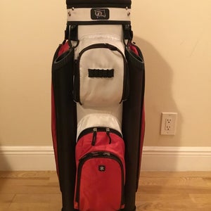 RJ Sports Cart Golf Bag with 14-way Dividers & Rain Cover