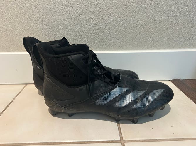Men's Size M 15.0 (W.16.0) Adidas adizero High Top Molded Cleats (Used)