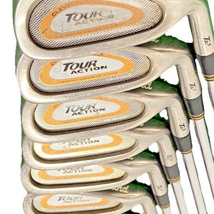 Cleveland Tour Action TA5 3-9 Iron Set RH S300 Stiff Steel 5i 38" New 360 Grips