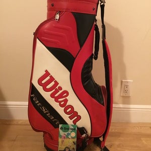 Wilson Fat Shaft Staff/Cart Golf Bag with 6-way Dividers & Rain Cover