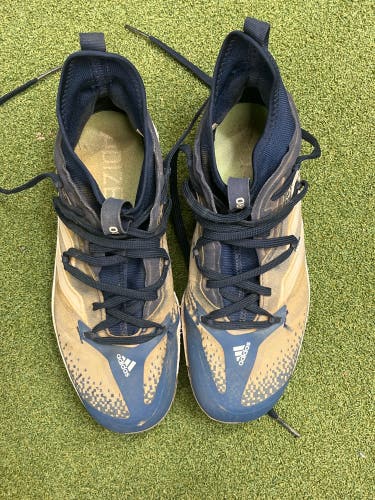 Navy blue Adidas Adizero Afterburner Metal Cleats