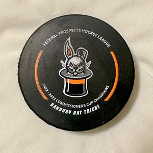 Danbury Hat Tricks Hockey 2023-24 Official Game Puck (FPHL)