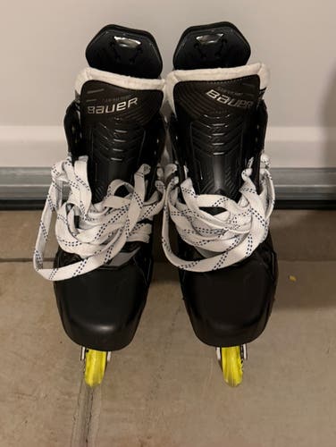 Custom Bauer Shadow Roller Skates with Hi-Lo Kryptonium Chassis size 10.5 Fit 3 - NEW