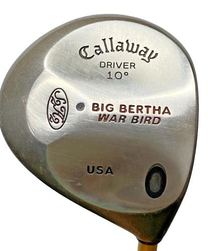 Callaway Big Bertha War Bird Driver 10* S2H2 RH Stiff Graphite 44" Mid Grip HC