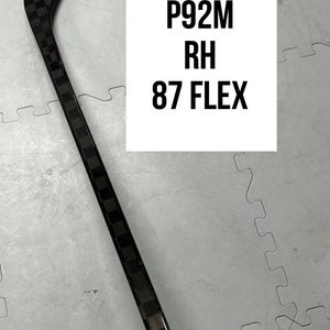 Senior(1x)Right P92M 87 Flex 67”ProBlackStock™ Unbranded Blackouts Pro Stock Nexus Hockey Sticks