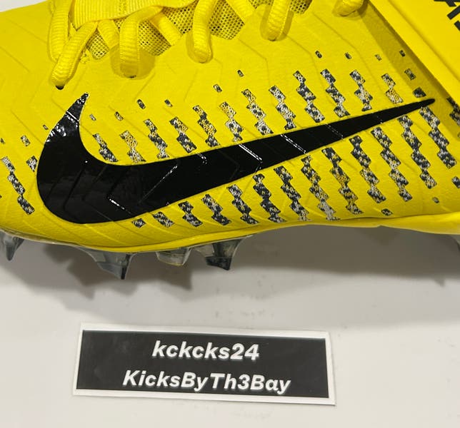 Size 13 Nike Alpha Menace Pro 2 Mid Football Cleats Yellow  display picture 3