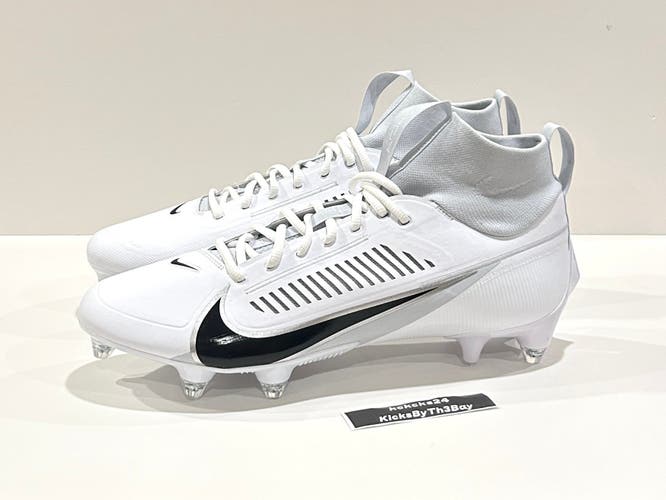 Size 14 Nike Vapor Edge Pro 360 2 D Football Cleats White FJ7023-100 Detachable