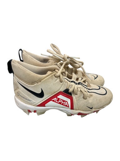 Used Nike ALPHA Jr FB Cleats White Junior 04 11862-S000092938