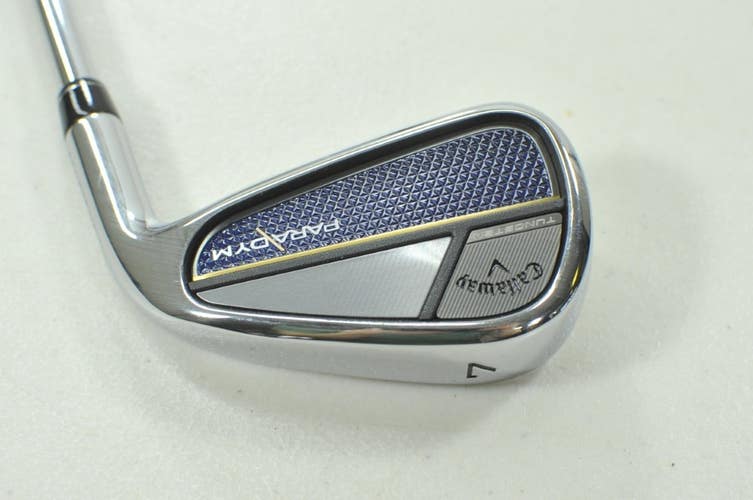 Callaway Paradym Single 7 Iron Regular Flex Right Elevate MPH 85g Steel # 211846