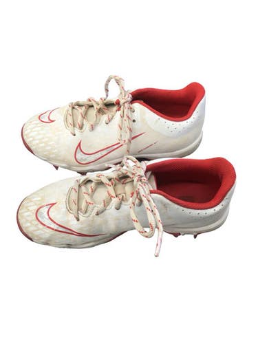 Used Nike BASEBALL CLEATS BB/SB Cleats White Junior 02.5 11760-S000088153
