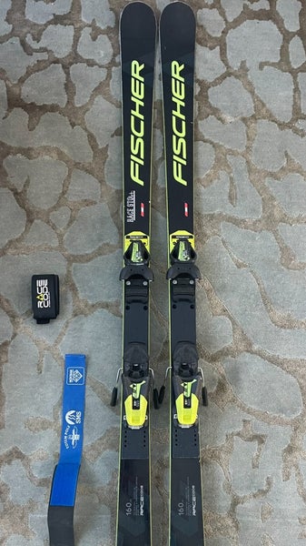 2023 Fischer 160 cm Racing RC4 GS Skis With Bindings (Used) Z9
