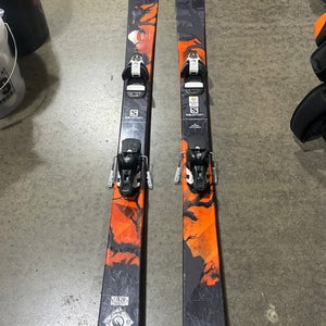 Used Salomon Q98 Mens DH Ski/Binding Orange 172 cm 11605-S000213635