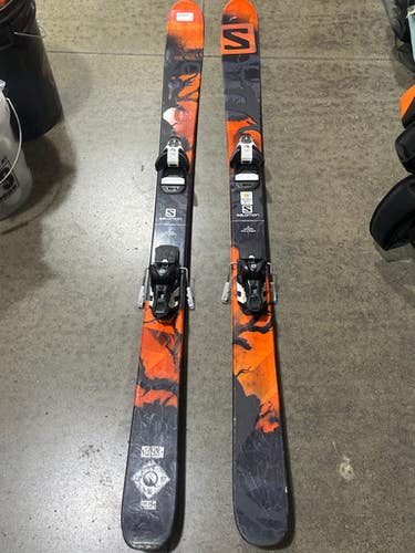 Used Salomon Q98 Mens DH Ski/Binding Orange 172 cm 11605-S000213635