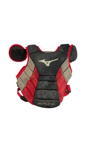 Used Mizuno SAMURAI Catchers Chest Protector Red Junior 11859-S000028505