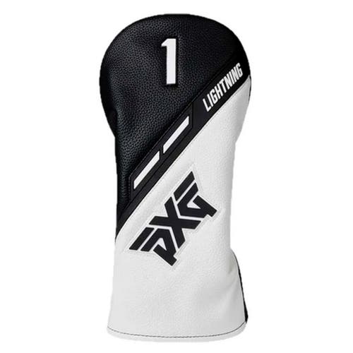 NEW PXG Parsons Xtreme Golf Lightning Leather Black/White Driver Headcover
