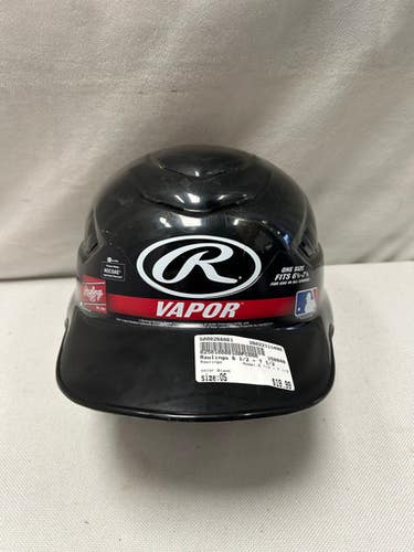 Used Rawlings 6 1/2 - 7 1/2 Batting Helmet No Mask Black One Size 11490-S000268861