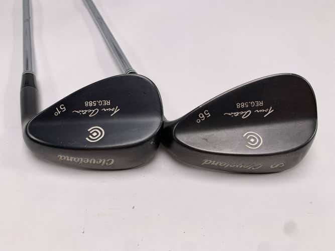 Cleveland 588 Gunmetal Wedge Set 51* 56* True Temper Dynamic Gold Stiff RH