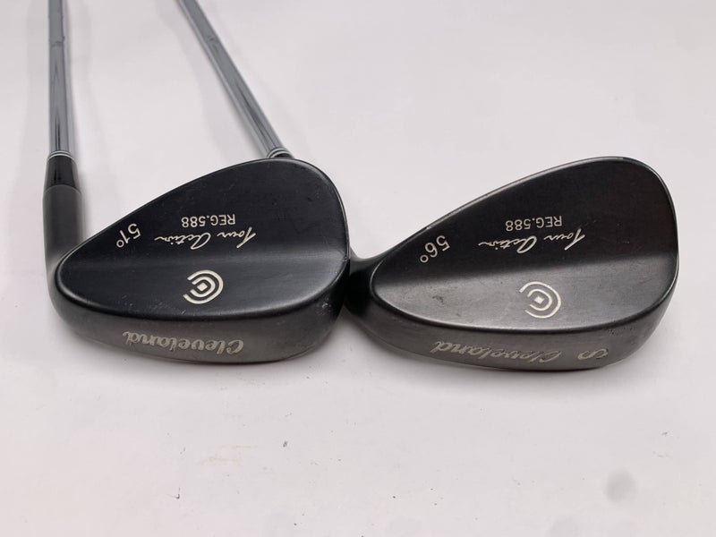 Cleveland 588 Gunmetal Wedge Set 51* 56* True Temper Dynamic Gold Stiff RH