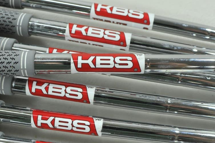 KBS Tour Lite Regular Flex 7pc Iron Shaft Set .370 Steel 36.75"-34"  # 211890