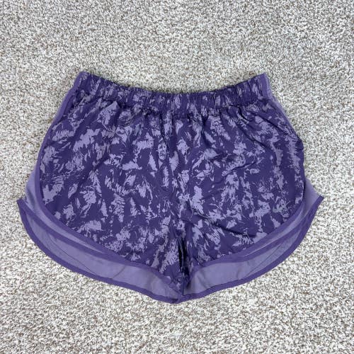 Nike Shorts Womens XL Purple Camo Dri-FIT Lined 3.5" Running Athletic Tempo Gym