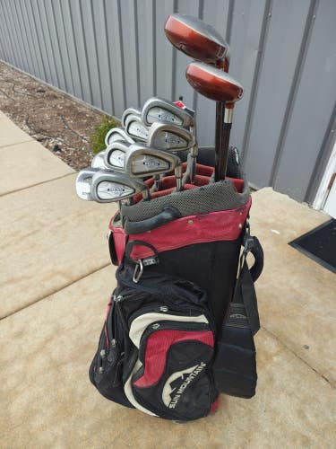 Callaway Taylormade 15 Piece Regular Flex Complete Golf Set SunMountain Cart Bag