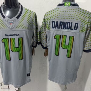 Sam Darnold #14 Seattle Seahawks Stitched Jersey - Wolf Grey Concept