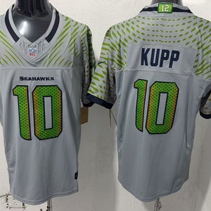 Cooper Kupp #10 Seattle Seahawks Jersey - Stitched Wolf Grey Concept