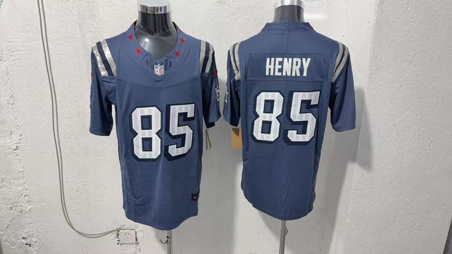 Hunter Henry #85 New England Patriots Jersey - Stitched Navy Stars & Stripes