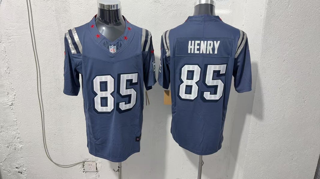 Hunter Henry #85 New England Patriots Jersey - Stitched Navy Stars & Stripes