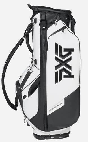 NEW 2026 PXG Deluxe Hybrid White/Black Stand Golf Bag