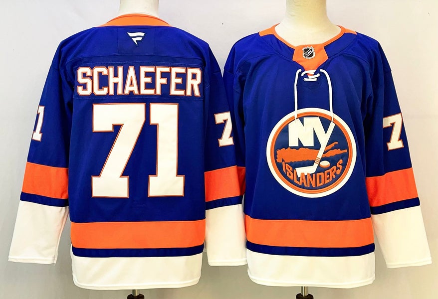 Schaefer #71 New York Islanders Jersey - Royal Blue Home Stitched Fanatics Style
