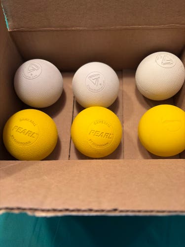 6 pack of gently used Lacrosse balls