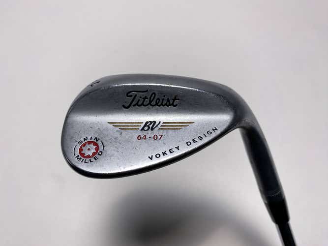 Titleist Vokey Spin Milled Chrome 2009 Lob Wedge LW 64* 7 Bounce Wedge RH
